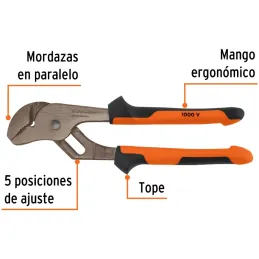 Alicates Picoloro 8" Aislado 1000V ConfortGrip 5Ajustes Truper 102393 Truper-Alicates Picoloro 8" Aislado 1000V ConfortGrip 5Aju