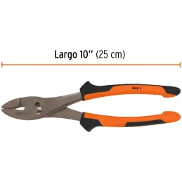 Alicates Mecanico 10" Aislado 1000V ConfortGrip 2Ajustes, Truper 13066 Truper-Alicates Mecanico 10" Aislado 1000V ConfortGrip 2A