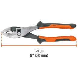Alicates Mecanico 8" Aislado 1000V ConfortGrip 2Ajustes, Truper 13065 Truper-Alicates Mecanico 8" Aislado 1000V ConfortGrip 2Aju