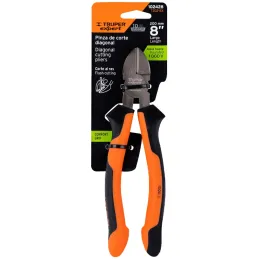 Alicates de corte diagonal 8" 1000v ComfortGrip CrVanadio Truper 102428 Truper-Alicates de corte diagonal 8" 1000v ComfortGrip C
