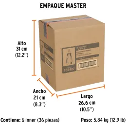 Alicates de corte diagonal 5" 1000v ComfortGrip CrVanadio Truper 102427 Truper-Alicates de corte diagonal 5" 1000v ComfortGrip C