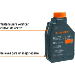 Aceite Mineral 1L SAE 30 Alta Viscocidad para Compresoras Truper 102533 Truper-Aceite Mineral 1L SAE 30 Alta Viscocidad para Com
