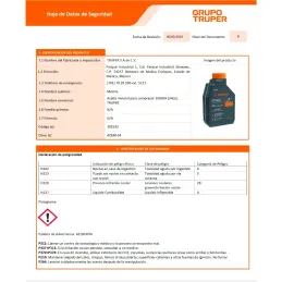 Aceite Mineral 1L SAE 30 Alta Viscocidad para Compresoras Truper 102533 Truper-Aceite Mineral 1L SAE 30 Alta Viscocidad para Com
