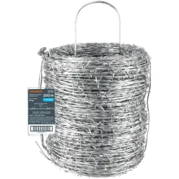 Rollo de Alambre de Puas 200m BWG17.5 Barbed Wire Truper 103403 Truper-Rollo de Alambre de Puas 200m BWG17.5 Barbed Wire Truper 