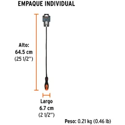 Iman Flexible con LED Levanta 3kgMax. 58cm Recupera Objetos 3Bateria AG13 Truper 15326 Truper-Iman Flexible con LED Levanta 3kgM