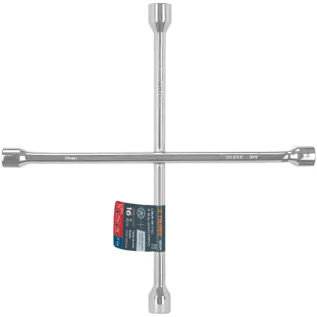 Llaves de Rueda 16" en Cruz 17mm 3/4 13/16 7/8 PulidaCromada Truper 102634 Truper-Llaves de Rueda 16" en Cruz 17mm 3/4 13/16 7/8