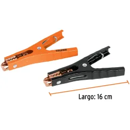 Caiman Cocodrilo para Cables pasa Corriente Auto Bateria Truper 100777 Truper-Caiman Cocodrilo para Cables pasa Corriente Auto B