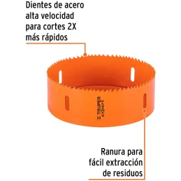 Sierras de Copa Bimetalicas 5-1/2" 140x50mm MAND-7/16, Truper 14930 Truper-Sierras de Copa Bimetalicas 5-1/2" 140x50mm MAND-7/16