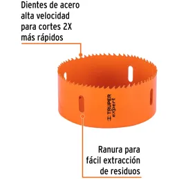 Sierras de Copa Bimetalicas 4-1/2" 115x50mm MAND-7/16, Truper 14729 Truper-Sierras de Copa Bimetalicas 4-1/2" 115x50mm MAND-7/16