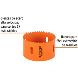Sierras de Copa Bimetalicas 3-1/4" 80x50mm MAND-7/16, Truper 14638 Truper-Sierras de Copa Bimetalicas 3-1/4" 80x50mm MAND-7/16, 