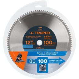 Discos sierras 12" 100Dientes C1", para aluminio, Truper 12686 Truper-Discos sierras 12" 100Dientes C1", para aluminio, Truper 1