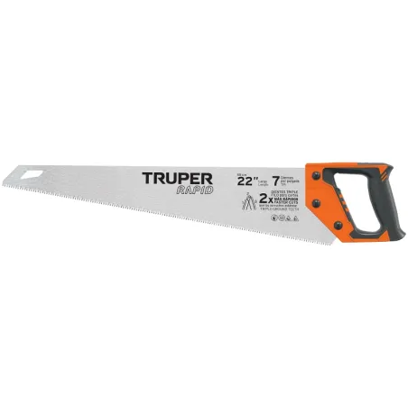 Serrucho Rapid 22" 55cm DDP7 TripleFilo, Mango Comfort grip, Truper 101870 Truper-Serrucho Rapid 22" 55cm DDP7 TripleFilo, Mango