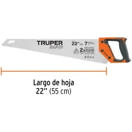 Serrucho Rapid 22" 55cm DDP7 TripleFilo, Mango Comfort grip, Truper 101870 Truper-Serrucho Rapid 22" 55cm DDP7 TripleFilo, Mango