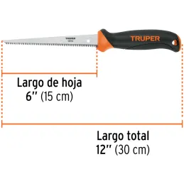Serrucho para plafon y muros de yeso 6" 15cm DDP8, Truper 18174 Truper-Serrucho para plafon y muros de yeso 6" 15cm DDP8, Truper