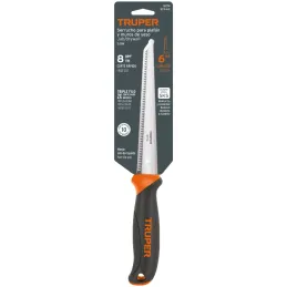 Serrucho para plafon y muros de yeso 6" 15cm DDP8, Truper 18174 Truper-Serrucho para plafon y muros de yeso 6" 15cm DDP8, Truper