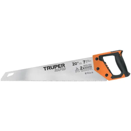 Serrucho Rapid 20" 50cm DDP7 TripleFilo, Mango Comfort grip, Truper 101869 Truper-Serrucho Rapid 20" 50cm DDP7 TripleFilo, Mango