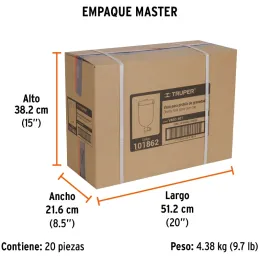 Vaso plástico de repuesto para 101855 PIPI-401 101856 PIPI-402 101857 PIPI-403, Truper 101862 Truper-Vaso plástico de repuesto p