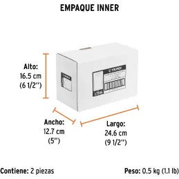 Vaso aluminio de repuesto para 14037 PIPI-200 14036 PIPI-210, Truper 17946 Truper-Vaso aluminio de repuesto para 14037 PIPI-200 