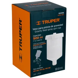 Vaso plástico de repuesto para 101090 PIPI-450 101091 PIPI-451 101092 PIPI-452, Truper 101096 Truper-Vaso plástico de repuesto p