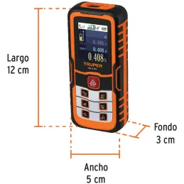 Medidor Laser de distancia 100m 2AAA Apagado Automatico, Truper 100374 Truper-Medidor Laser de distancia 100m 2AAA Apagado Autom