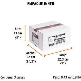 Goggles de seguridad ligeros mica transparente, Truper 19952 Truper-Goggles de seguridad ligeros mica transparente, Truper 19952