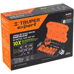 Juegos de Sierras Copas bimetalicas 8 piezas, Truper 15405 Truper-Juegos de Sierras Copas bimetalicas 8 piezas, Truper 15405 Bro