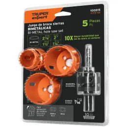 Juegos de Sierras Copas bimetalicas 5 piezas, Truper 100815 Truper-Juegos de Sierras Copas bimetalicas 5 piezas, Truper 100815 B