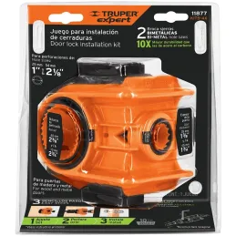 Juegos de Sierras para Instalar Cerraduras 4 Piezas 60-70mm, Truper 11877 Truper-Juegos de Sierras para Instalar Cerraduras 4 Pi