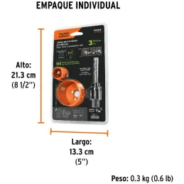 Juegos de Sierras para Instalar Cerraduras 3 Piezas, Truper 100816 Truper-Juegos de Sierras para Instalar Cerraduras 3 Piezas, T