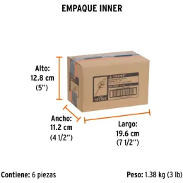 Mandril Zanco 7/16 Guia Broca Sierra Copa Diamante ConRosca Truper MAND-7/16I 101391 Truper-Mandril Zanco 7/16 Guia Broca Sierra