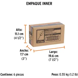 Mandril Zanco 3/8 Guia Broca Sierra Copa Diamante ConRosca Truper MAND-3/8I 101390 Truper-Mandril Zanco 3/8 Guia Broca Sierra Co