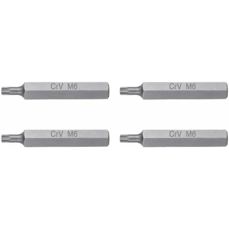Juegos de 4 puntas Bristol combinadas M6 M8 M10 M12 x75mm, Truper 12715 Truper-Juegos de 4 puntas Bristol combinadas M6 M8 M10 M