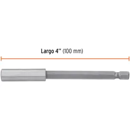 Extension magnetica 1/4" x100mm, estuche con 5 piezas, Truper 11871 Truper-Extension magnetica 1/4" x100mm, estuche con 5 piezas