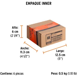 Juego de 5 puntas de impacto Phillips #2 x3” PH2, Truper 100821 Truper-Juego de 5 puntas de impacto Phillips #2 x3” PH2, Truper 