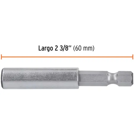 Extension magnetica 1/4" x60mm, estuche con 5 piezas, Truper 11867 Truper-Extension magnetica 1/4" x60mm, estuche con 5 piezas, 