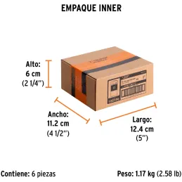 Puntas Phillips #3 x50mm PH3 estuches con 15 piezas, Truper 100196 Truper-Puntas Phillips #3 x50mm PH3 estuches con 15 piezas, T