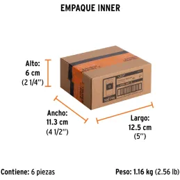 Puntas Phillips #2 x50mm PH2 estuches con 15 piezas, Truper 100195 Truper-Puntas Phillips #2 x50mm PH2 estuches con 15 piezas, T
