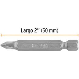 Puntas Phillips #1 x50mm PH1 estuches con 15 piezas, Truper 100194 Truper-Puntas Phillips #1 x50mm PH1 estuches con 15 piezas, T