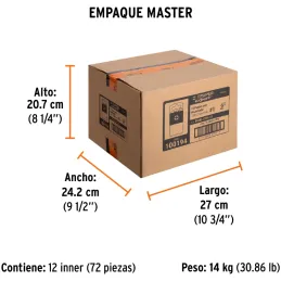 Puntas Phillips #1 x50mm PH1 estuches con 15 piezas, Truper 100194 Truper-Puntas Phillips #1 x50mm PH1 estuches con 15 piezas, T
