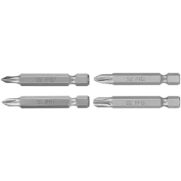 Juego de puntas Phillips combinadas PH0-PH3 x50mm 7 piezas, Truper 100504 Truper-Juego de puntas Phillips combinadas PH0-PH3 x50