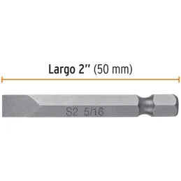 Puntas Planas 5/16" x50mm estuche 5 piezas, Truper 12174 Truper-Puntas Planas 5/16" x50mm estuche 5 piezas, Truper 12174 Fabrica