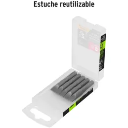 Puntas Planas 5/16" x50mm estuche 5 piezas, Truper 12174 Truper-Puntas Planas 5/16" x50mm estuche 5 piezas, Truper 12174 Fabrica