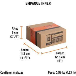 Puntas Planas 5/16" x50mm estuche 5 piezas, Truper 12174 Truper-Puntas Planas 5/16" x50mm estuche 5 piezas, Truper 12174 Fabrica