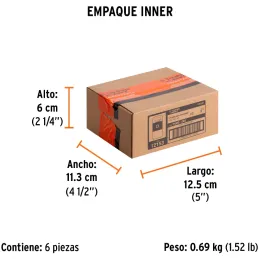Puntas Phillips #2 x75mm PH2 estuches con 5 piezas, Truper 12153 Truper-Puntas Phillips #2 x75mm PH2 estuches con 5 piezas, Trup
