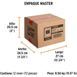 Puntas Phillips #2 x75mm PH2 estuches con 5 piezas, Truper 12153 Truper-Puntas Phillips #2 x75mm PH2 estuches con 5 piezas, Trup