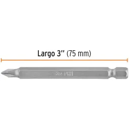 Puntas Phillips #1 x75mm PH1 estuches con 5 piezas, Truper 12152 Truper-Puntas Phillips #1 x75mm PH1 estuches con 5 piezas, Trup