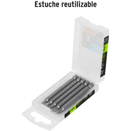 Puntas Phillips #1 x75mm PH1 estuches con 5 piezas, Truper 12152 Truper-Puntas Phillips #1 x75mm PH1 estuches con 5 piezas, Trup
