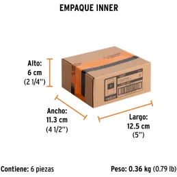 Juego de 5 puntas de impacto Phillips #2 x2” PH2, Truper 100820 Truper-Juego de 5 puntas de impacto Phillips #2 x2” PH2, Truper 