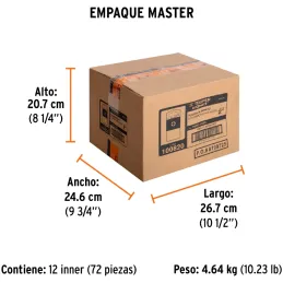 Juego de 5 puntas de impacto Phillips #2 x2” PH2, Truper 100820 Truper-Juego de 5 puntas de impacto Phillips #2 x2” PH2, Truper 