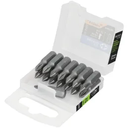 Puntas Phillips #1 x25mm, PH1 estuches con 15 piezas, Truper 100192 Truper-Puntas Phillips #1 x25mm, PH1 estuches con 15 piezas,
